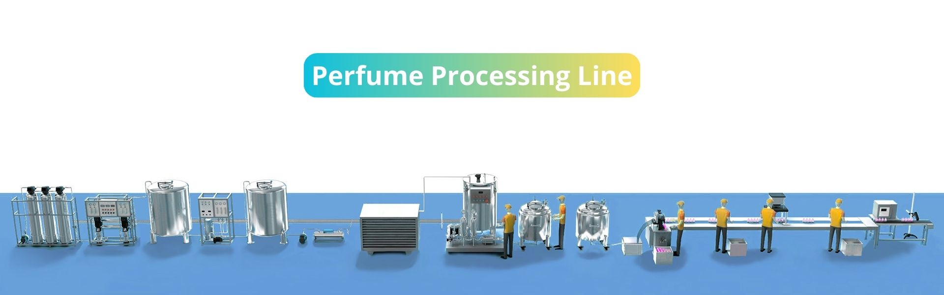 Linha de processamento de perfumes
