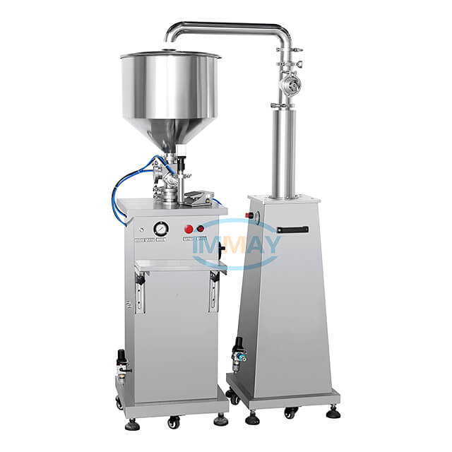 Riempitrice semiautomatica volumetrica a pistone liquido per crema