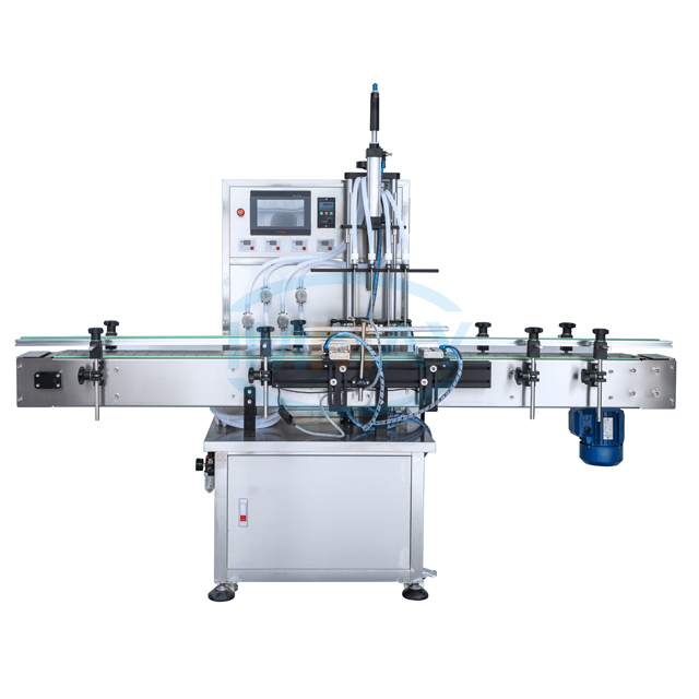 6 Heads Linear Automatic Liquid Filling Equipment Machine for Oil Drinking Water 