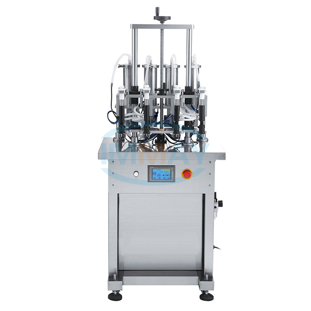 Halbautomatische F&uuml;llmaschine f&uuml;r &auml;therische Parf&uuml;m&ouml;le mit 4 D&uuml;sen