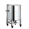 R&eacute;servoir de stockage de cr&egrave;me liquide sanitaire ouvert en acier inoxydable, couvercle 500L 