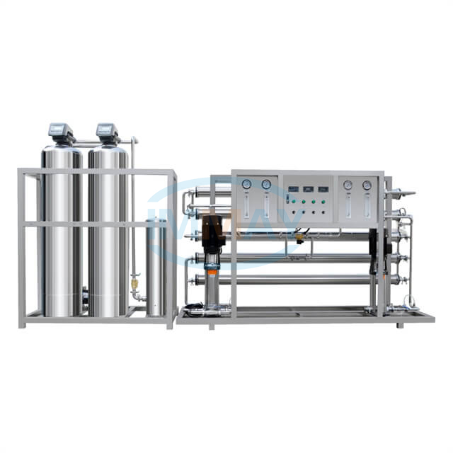 Equipo industrial del tratamiento de aguas del RO del acero inoxidable de 2 etapas 1000L