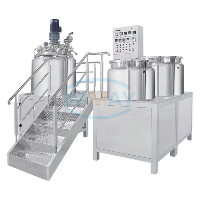 1000L Shampoo Lotion Making Machine Industrial Cosmetic Pharmaceutical Cream Vacuum Homogenizer Mixing Equipment