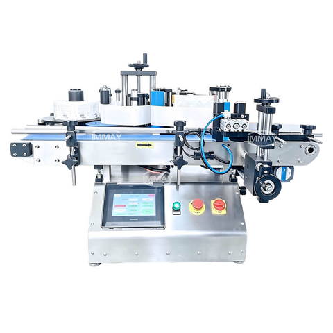 Machine d'&eacute;tiquetage de bouteilles rondes de bureau